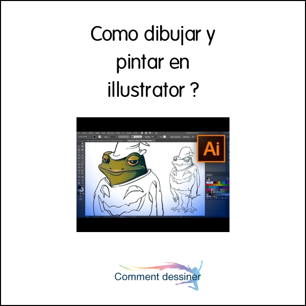 Como dibujar y pintar en illustrator